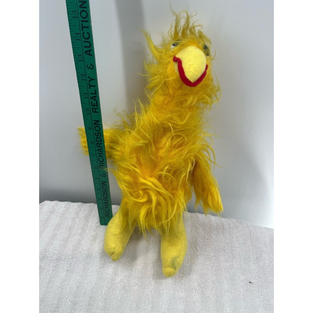 Vintage Genie Toys Big Bird Sesame Street Plush Shaggy Yellow 15 Inch
